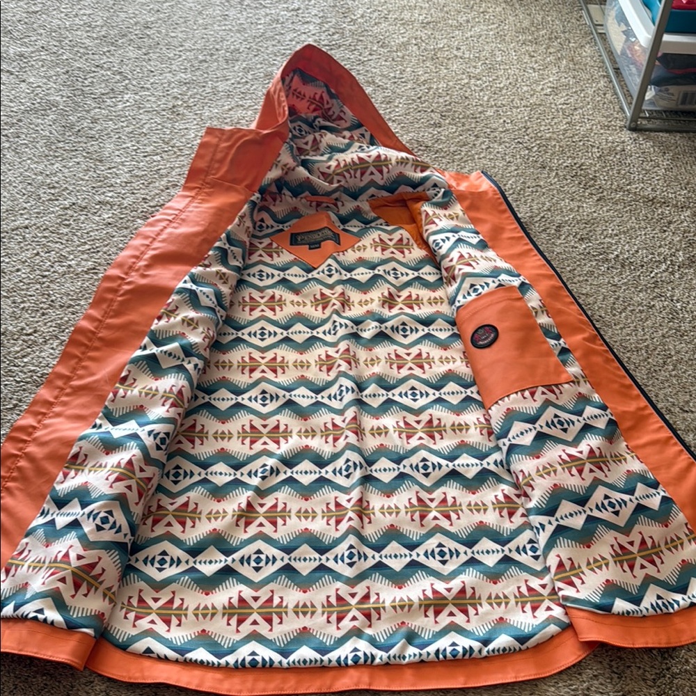 Pendleton Orange Rain Jacket - image 2